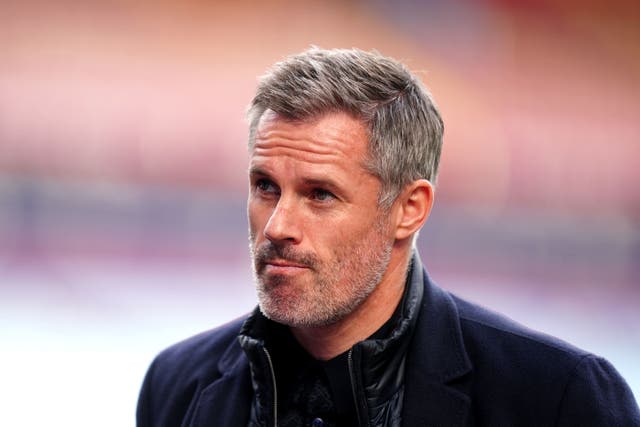 Jamie Carragher, pictured, hopes Jurgen Klopp can “go out with a bang” at Liverpool (Mike Egerton/PA)