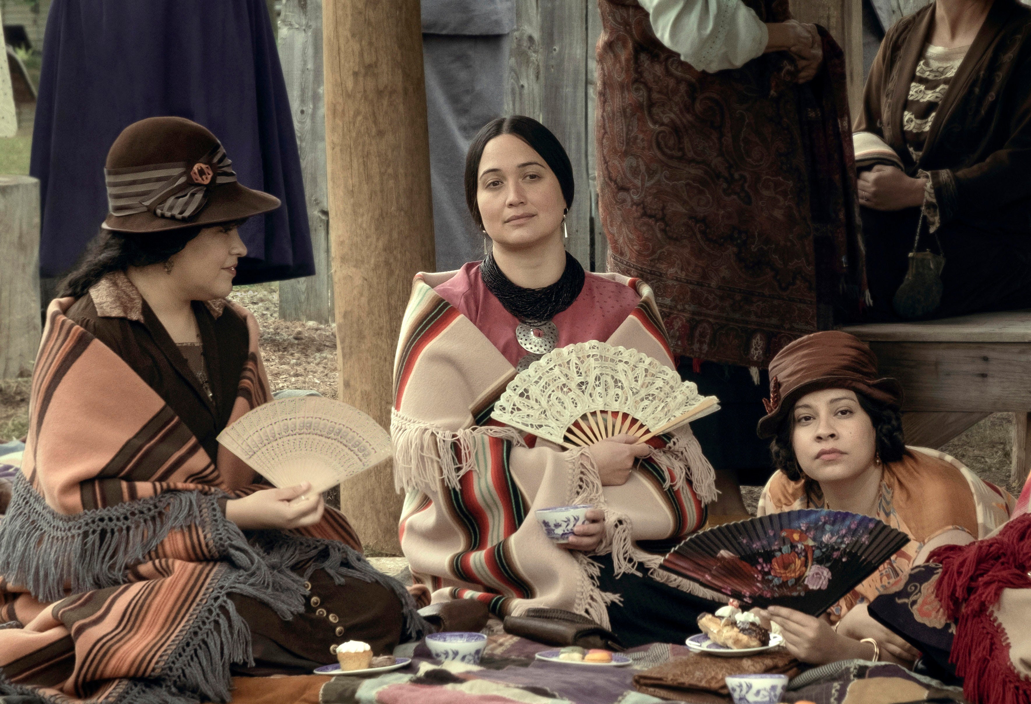 Lily Gladstone (centre) in ‘Killers of the Flower Moon’