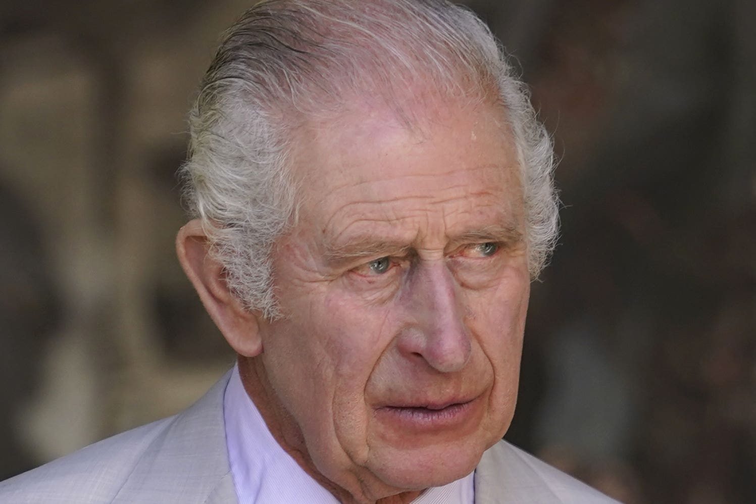 The King will remain in hospital overnight (Andrew Matthews/PA)