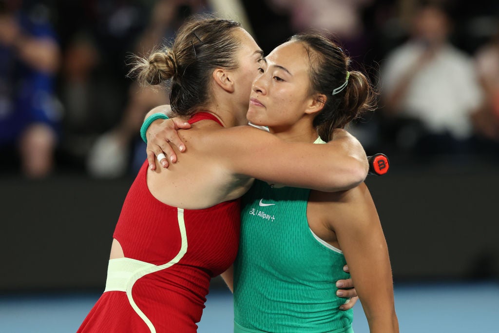 Zheng was swept aside on her first grand slam final appearance