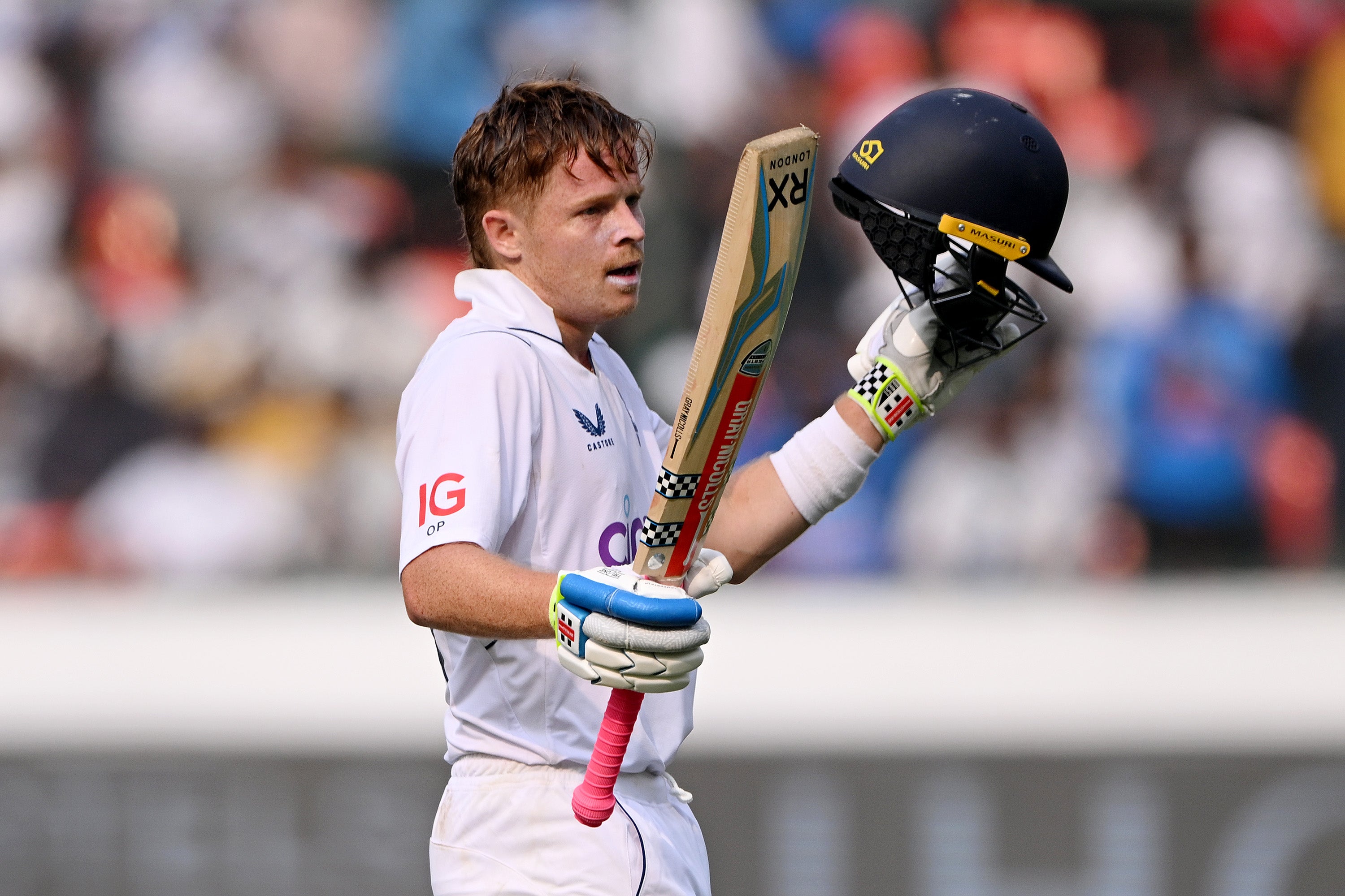 Centurion Ollie Pope took charge in the first Test against India