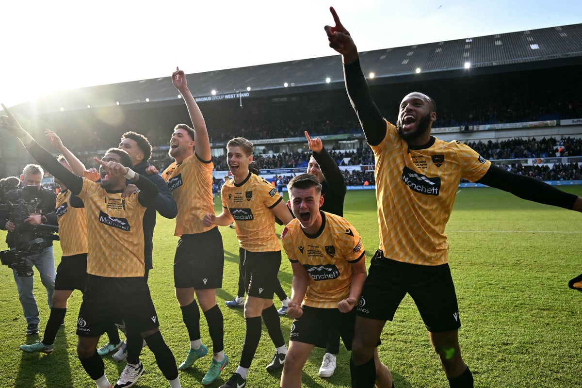 Maidstone pull off historic FA Cup shock and Brighton win thriller
