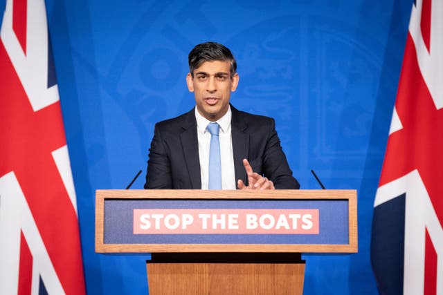 <p>Rishi Sunak has made ‘stopping the boats’ one of the key pledges of his leadership</p>
