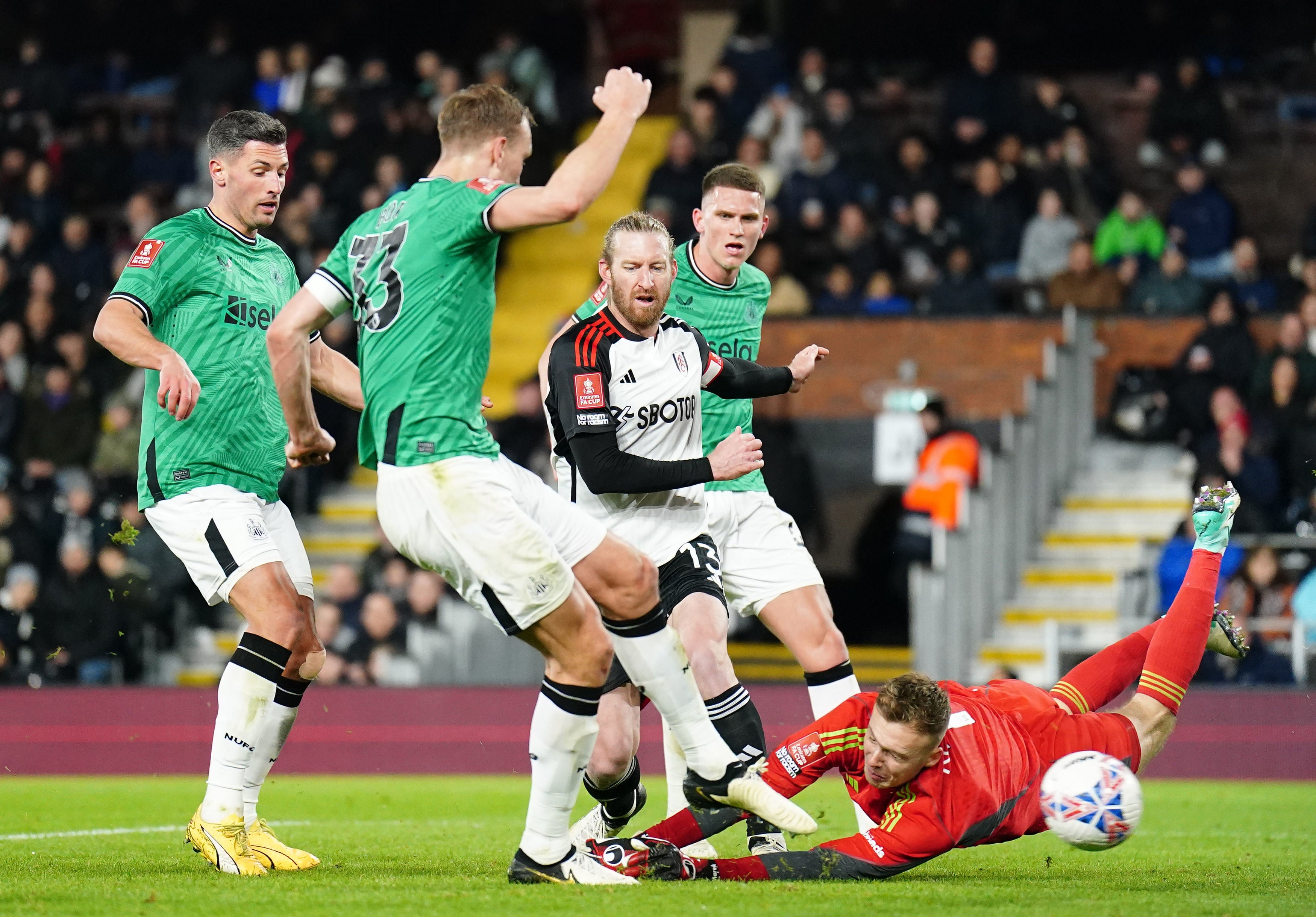 Dan Burn’s goal sent Newcastle into the next round after Sean Longstaff had opened the scoring