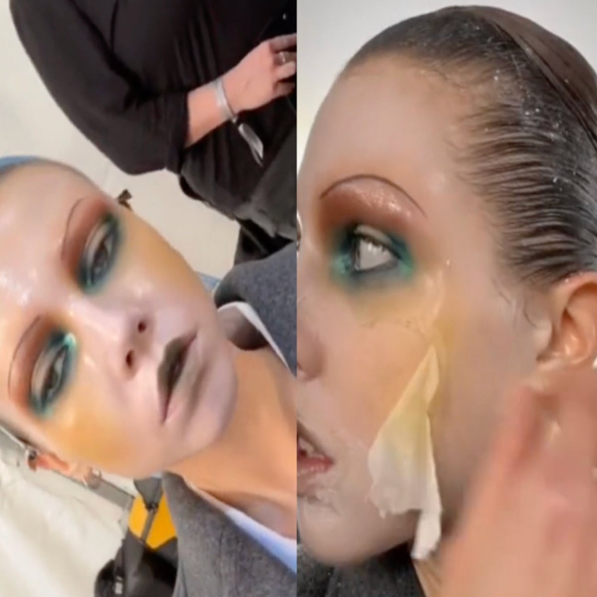 Everything to know about the porcelain makeup seen in the Maison Margiela  2024 show | The Independent