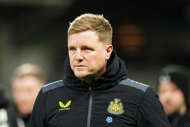 <p>Eddie Howe praised Newcastle’s resilience after they defeated Fulham in the FA Cup (Zac Goodwin/PA)</p>