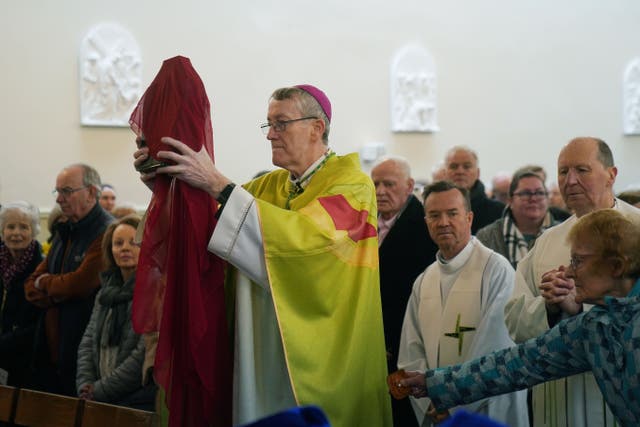 A relic of Irish saint Brigid has returned to her home town after around 1,000 years away (Brian Lawless/PA)