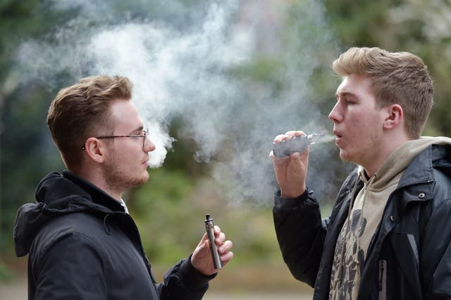 <p>New data shows the number of children vaping has tripled in the last three years </p>