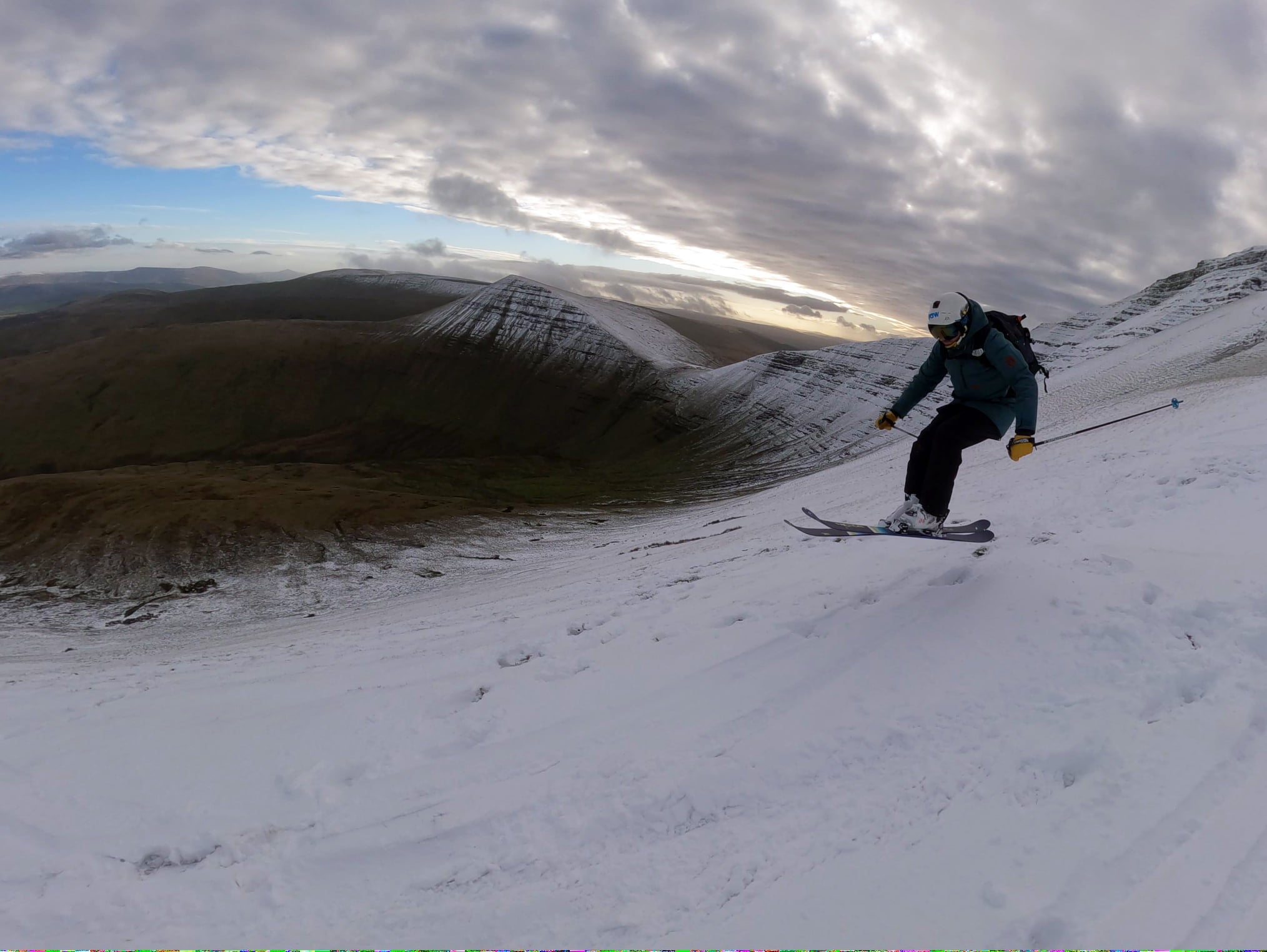 Chris is part of a group of skiiers who eschew the Alps for Welsh mountains