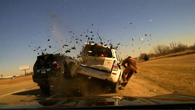 Oklahoma Trooper Vehicle Hit
