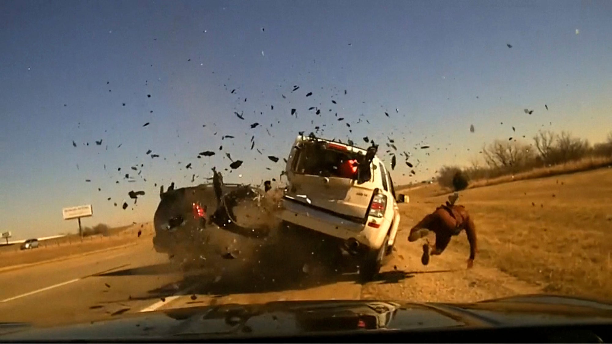 Oklahoma Trooper Vehicle Hit