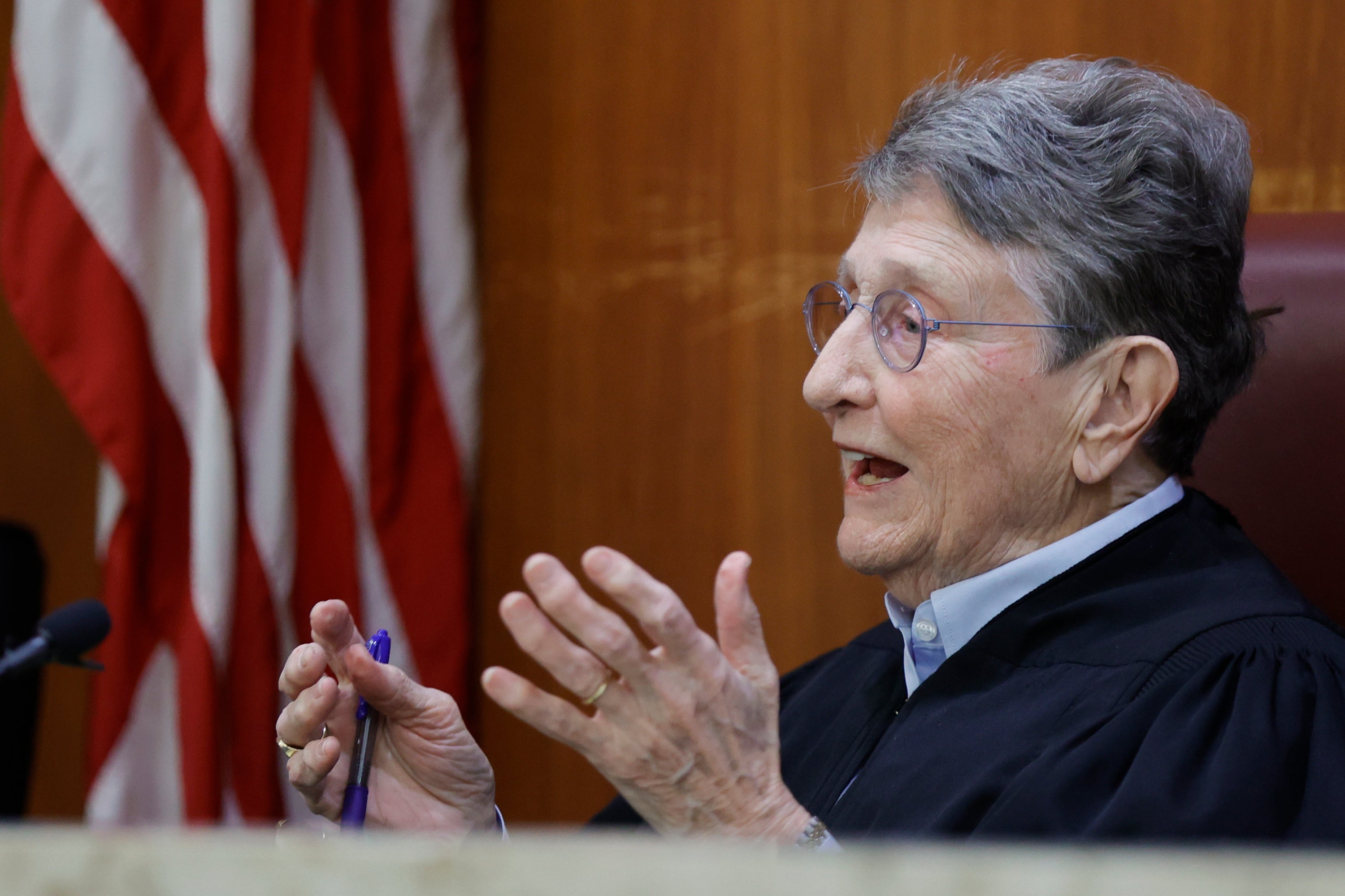 Judge Jean Toal, former South Carolina Supreme Court Justice, presides during a hearing on a motion for Alex Murdaugh’s retrial on 16 January