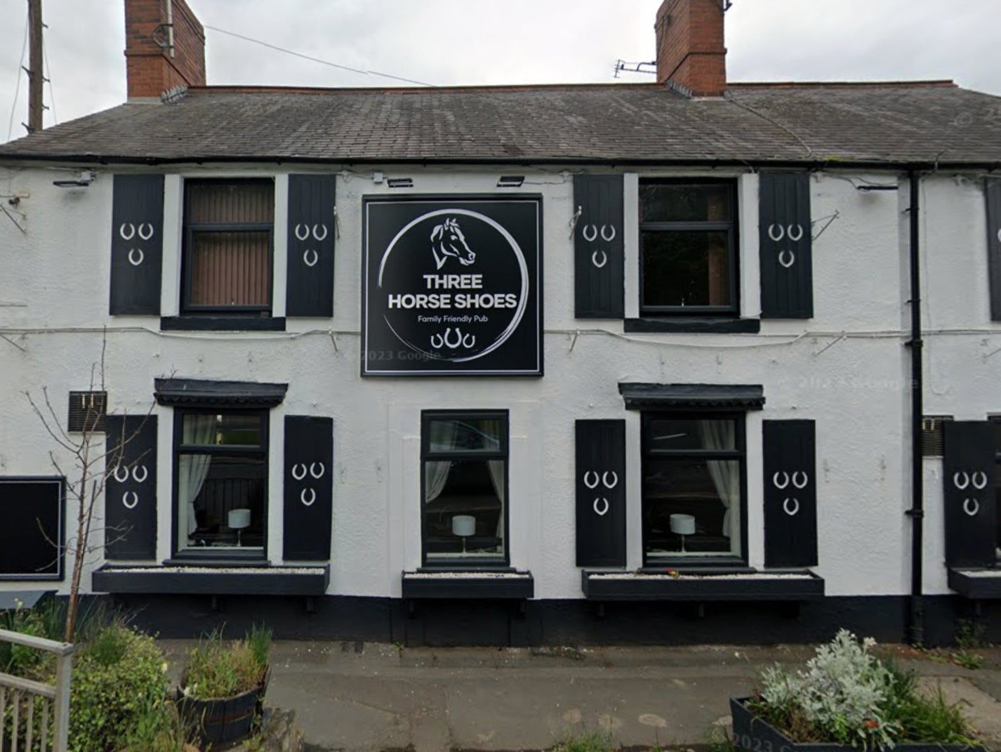 The baby girl was found at the Three Horse Shoes pub in Oulton