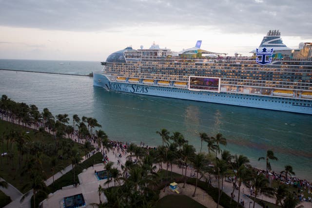 <p>The Icon of the Seas on its maiden voyage from PortMiami </p>