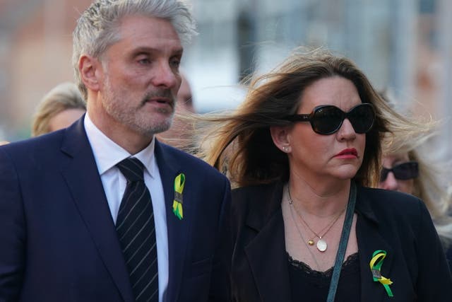 <p>David and Emma Webber, parents of  Nottingham victim Barnaby, have condemned the ‘disgusting’ lack of calls for a public inquiry (Jacob King/PA)</p>