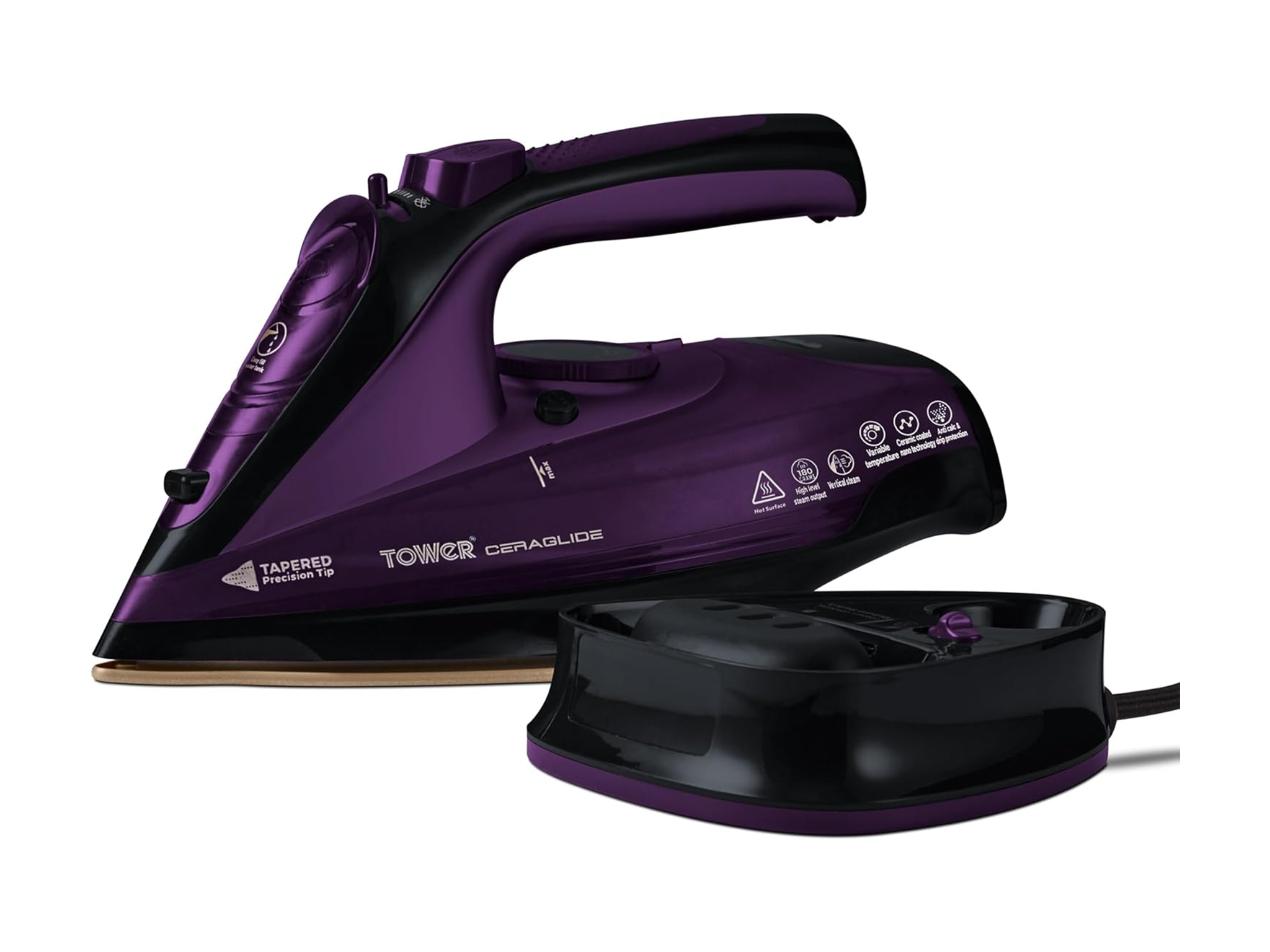 best steam irons review 2024 indybest Tower 2-in-1 cord:cordless steam iron