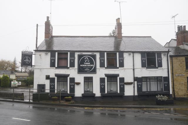 <p>The Three Horse Shoes pub in Oulton, Leeds, where a newborn baby was found dead in a toilet cubicle</p>