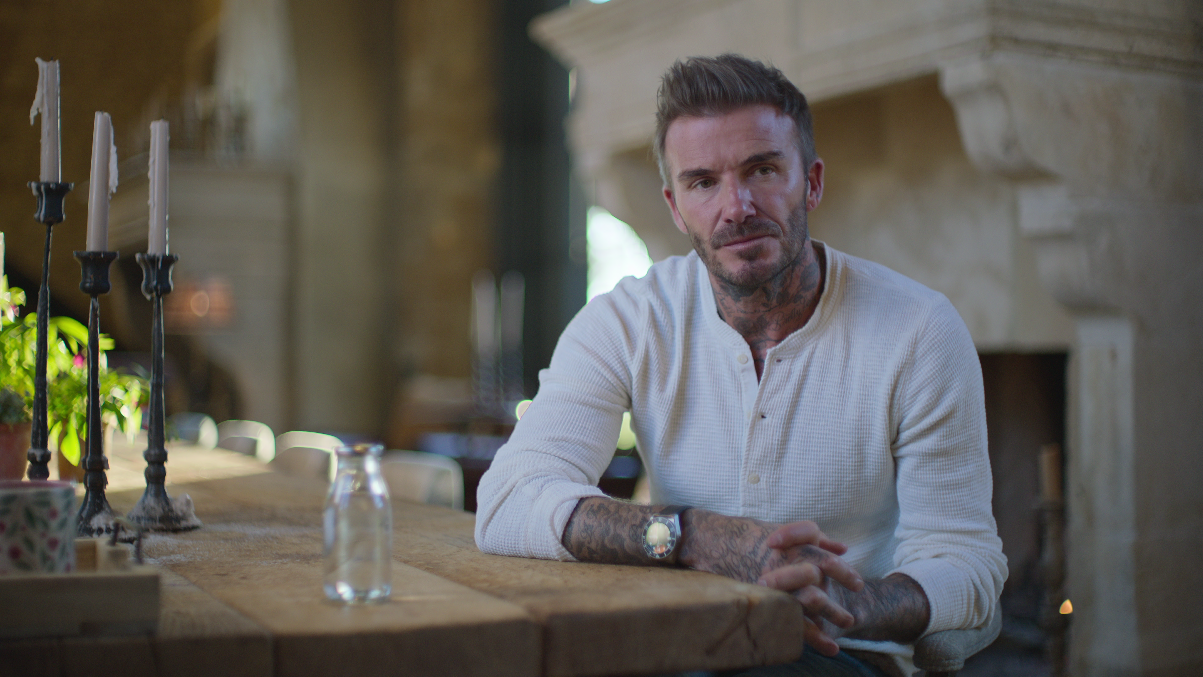 David Beckham is presenting an award at the 2024 Baftas