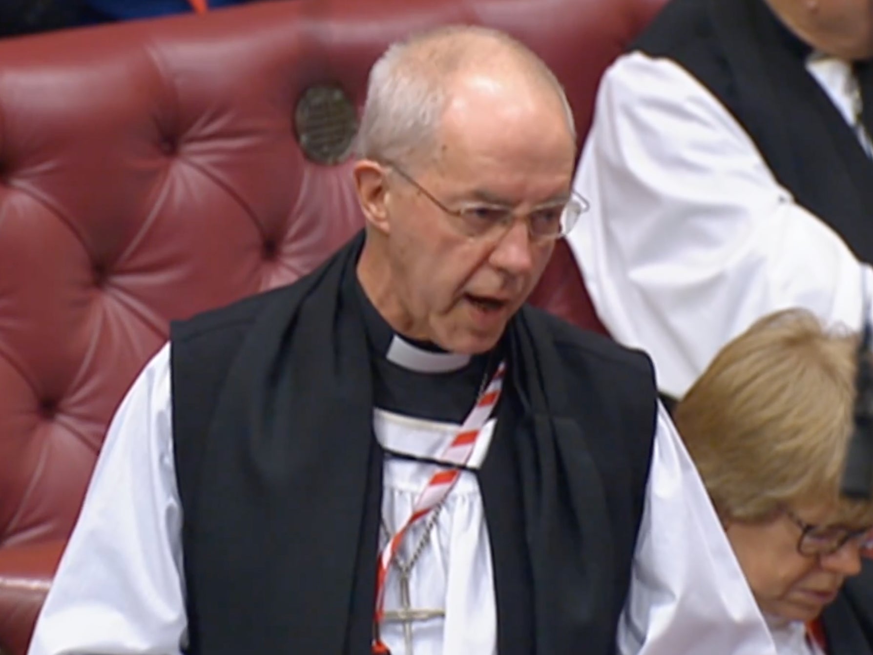 The Archbishop of Canterbury speaking in the Lords