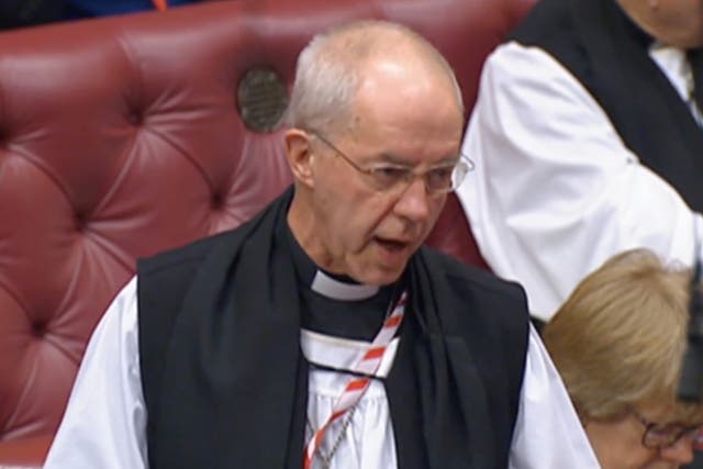 <p>Archbishop of Canterbury in the Lords</p>