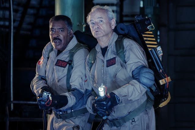 <p>Ernie Hudson as Winston and Bill Murray as Peter in ‘Ghostbusters: Frozen Empire’</p>