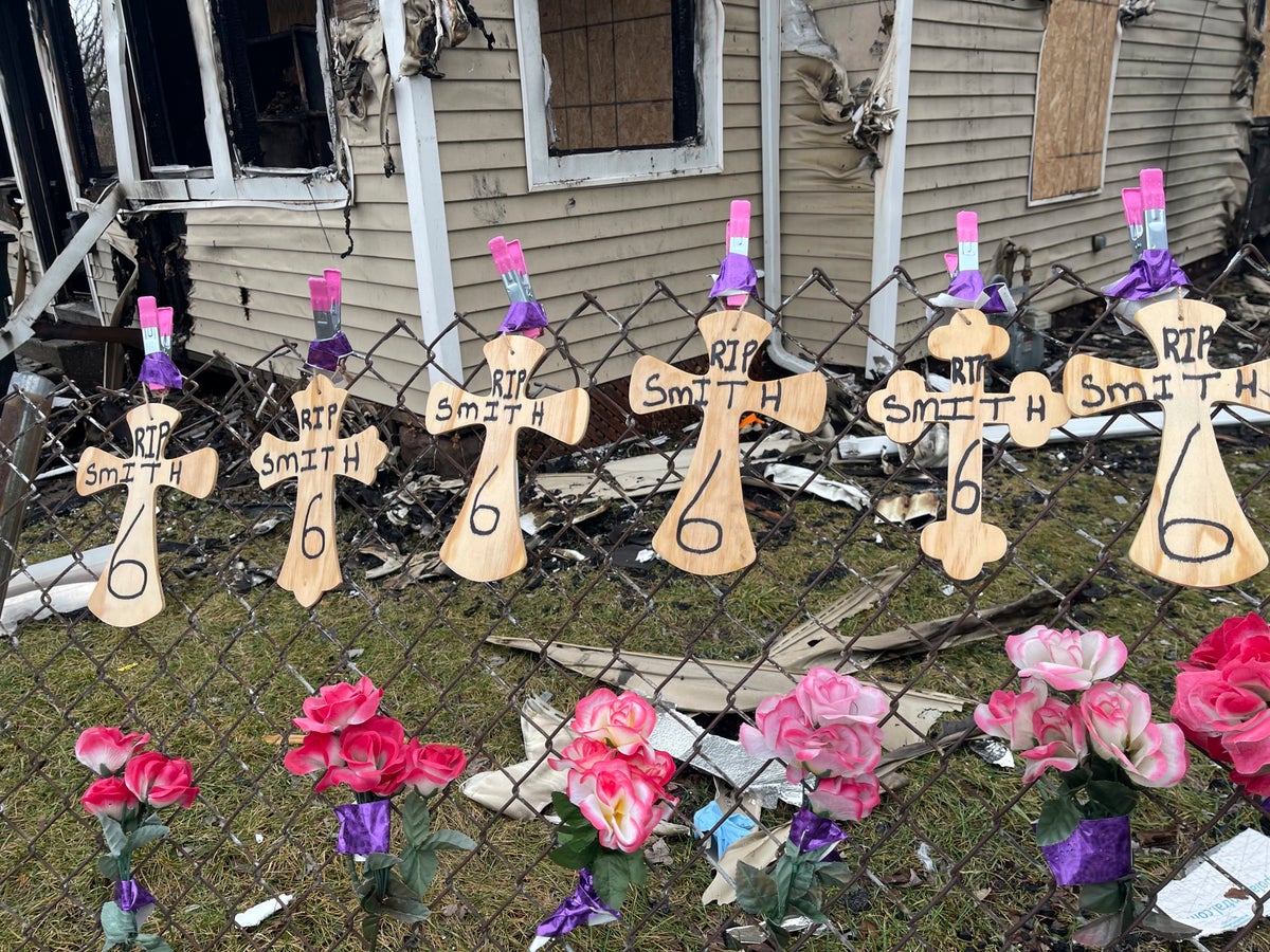 Indiana community mourns 6 siblings killed in house fire