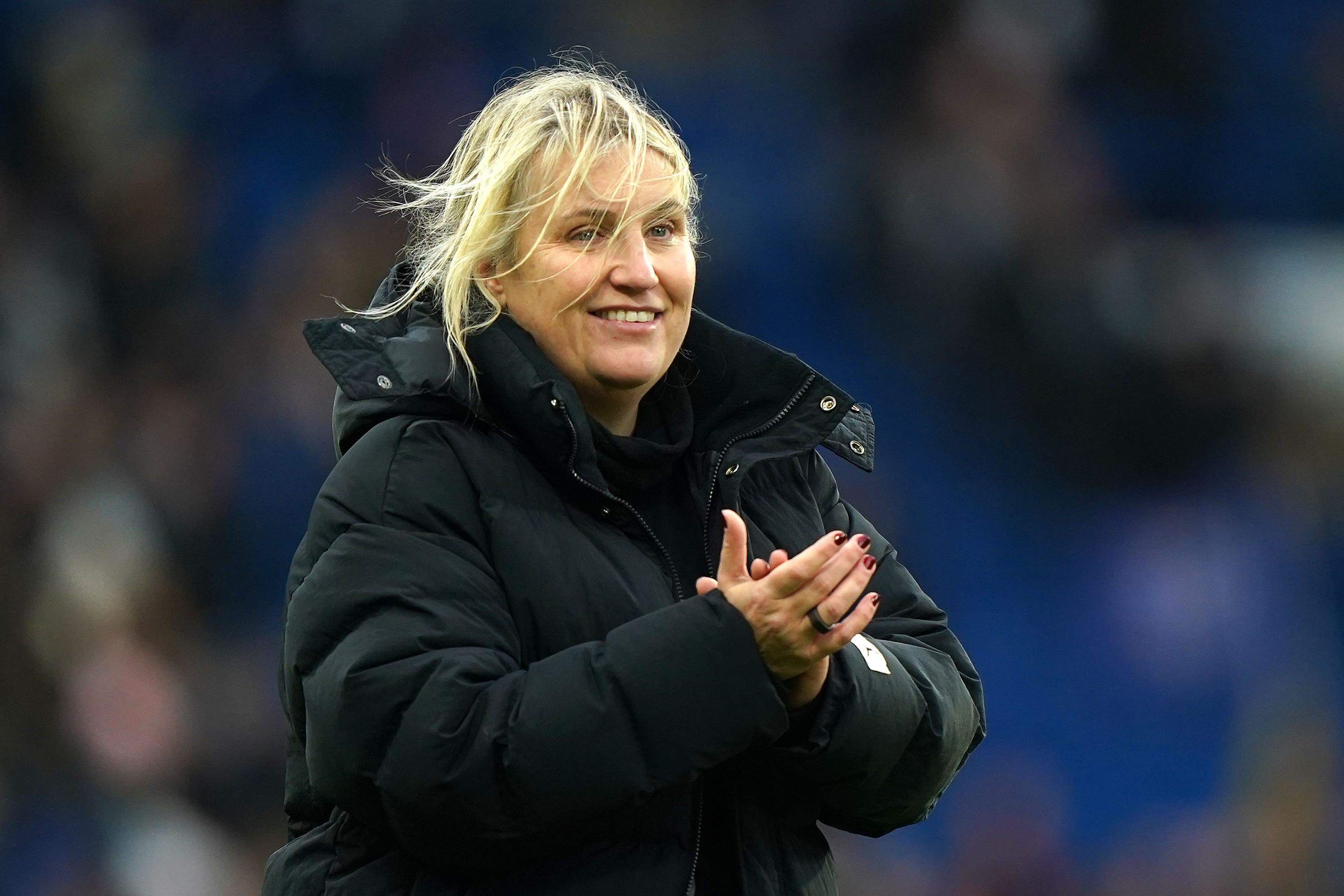 Chelsea Women boss Emma Hayes insists her side thrive in front of big crowds (Bradley Collyer/PA)