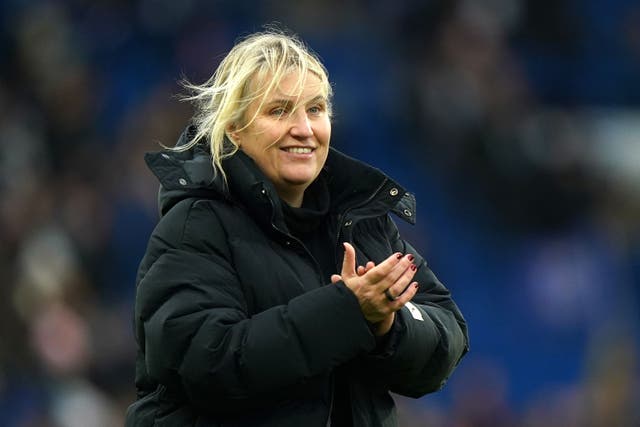 Chelsea Women boss Emma Hayes insists her side thrive in front of big crowds (Bradley Collyer/PA)