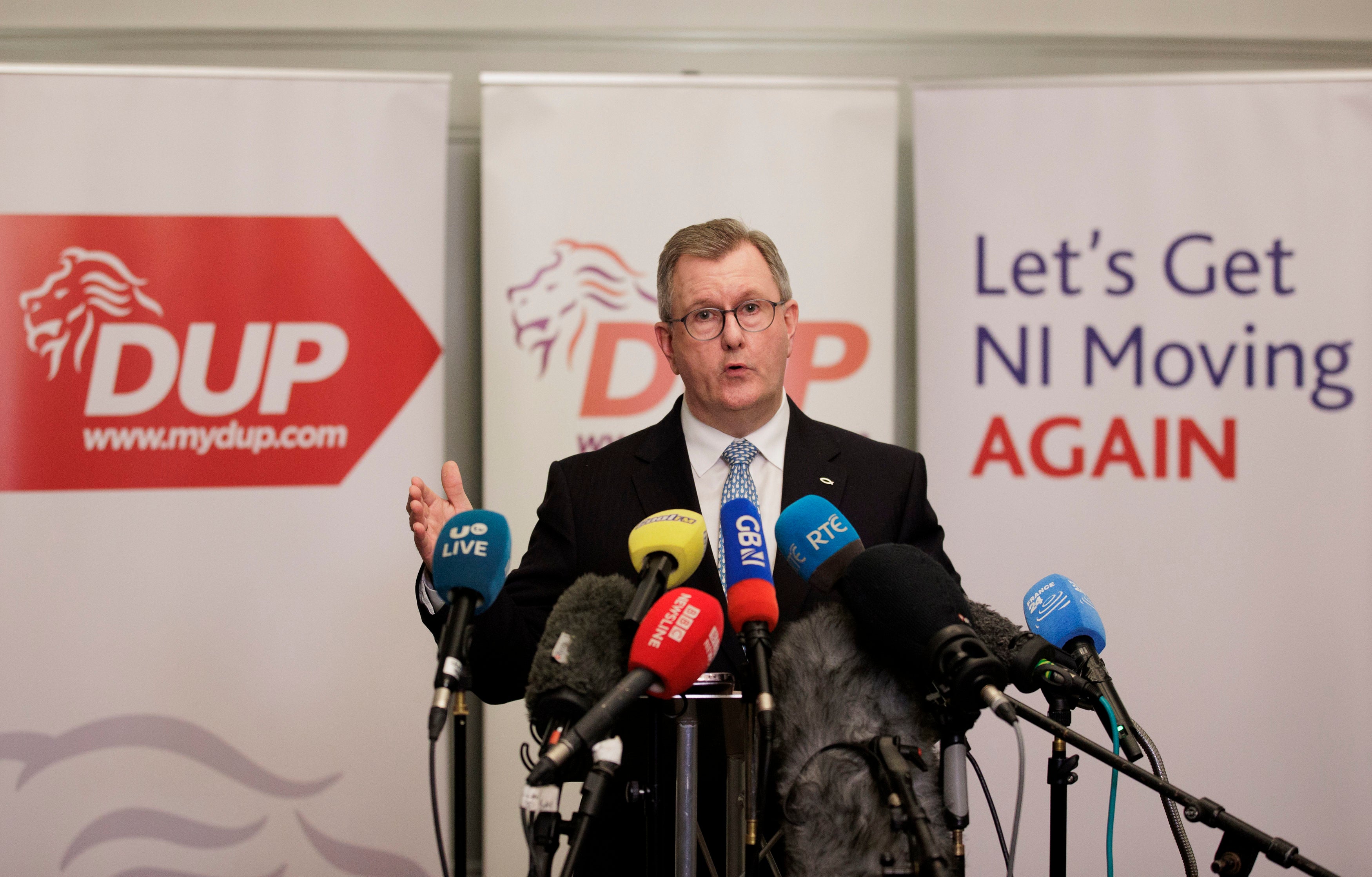 Sir Jeffrey Donaldson sets out DUP backing for new post-Brexit deal