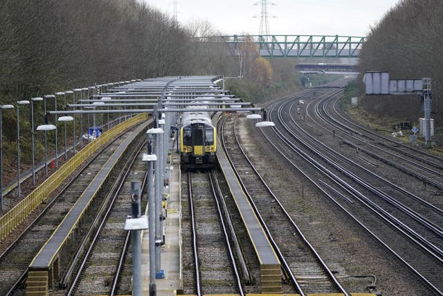 Services across southern England were cancelled or reduced as members of Aslef staged another strike (Andrew Matthews/PA)