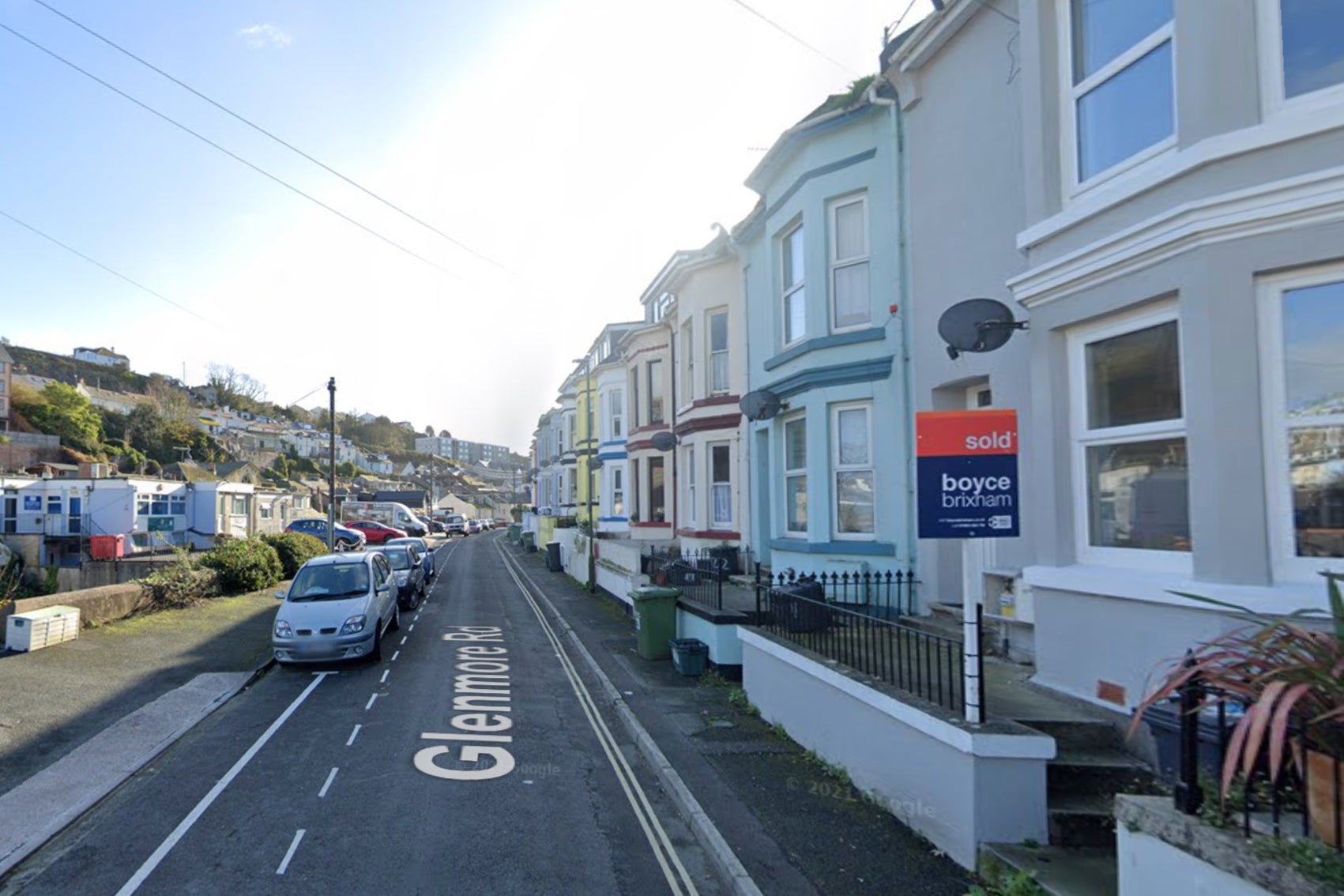 The boy was spotted in Glenmore Road, Brixham
