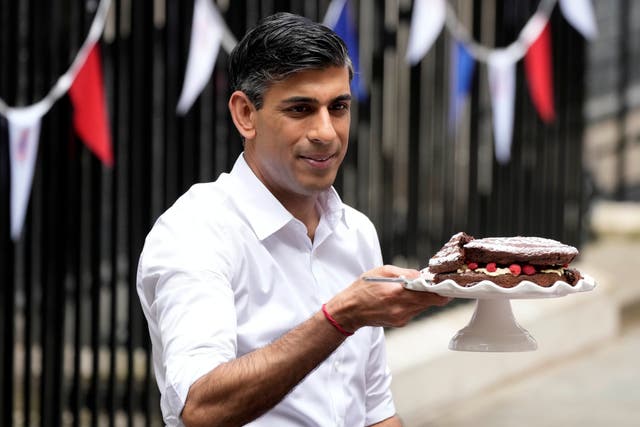 <p>No cake on a Monday: Rishi Sunak lives on just water and black coffee at the start of each week </p>