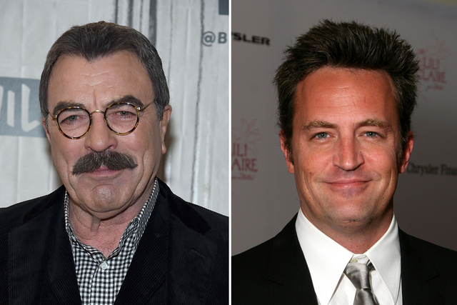 <p>Tom Selleck and Matthew Perry</p>
