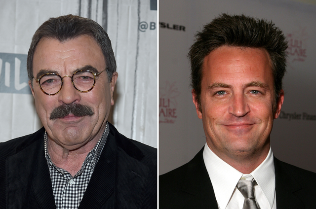 <p>Tom Selleck and Matthew Perry</p>