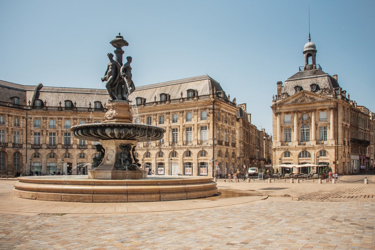 Bordeaux city’s beautiful Place de la Bourse