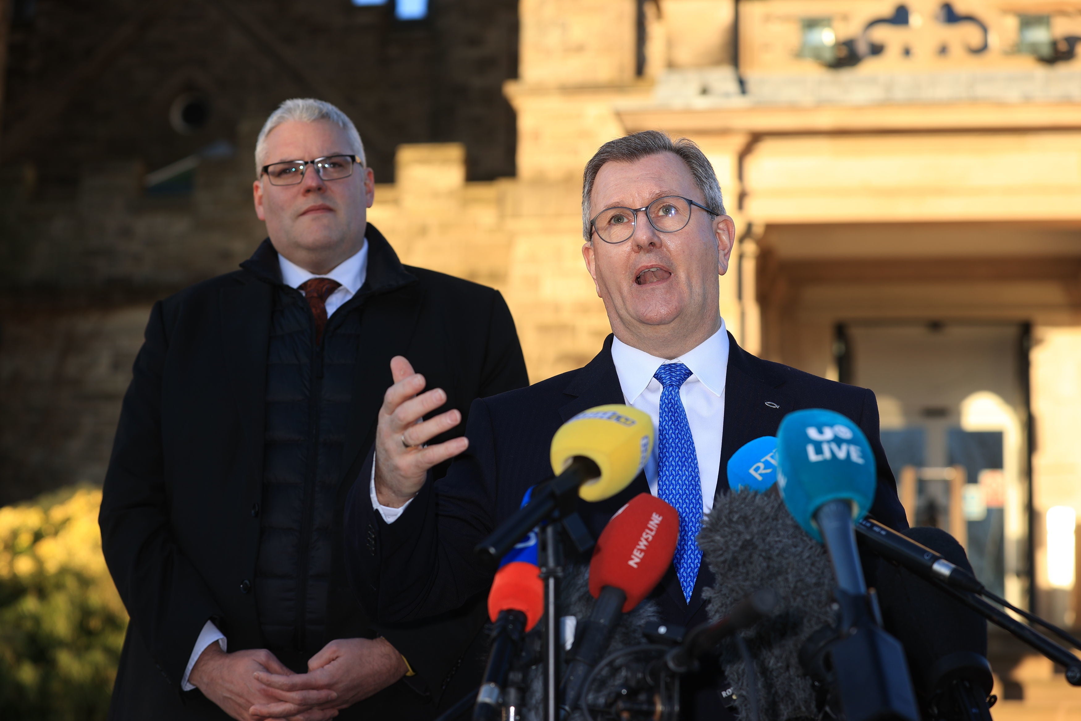 DUP leader Jeffrey Donaldson has hailed the deal