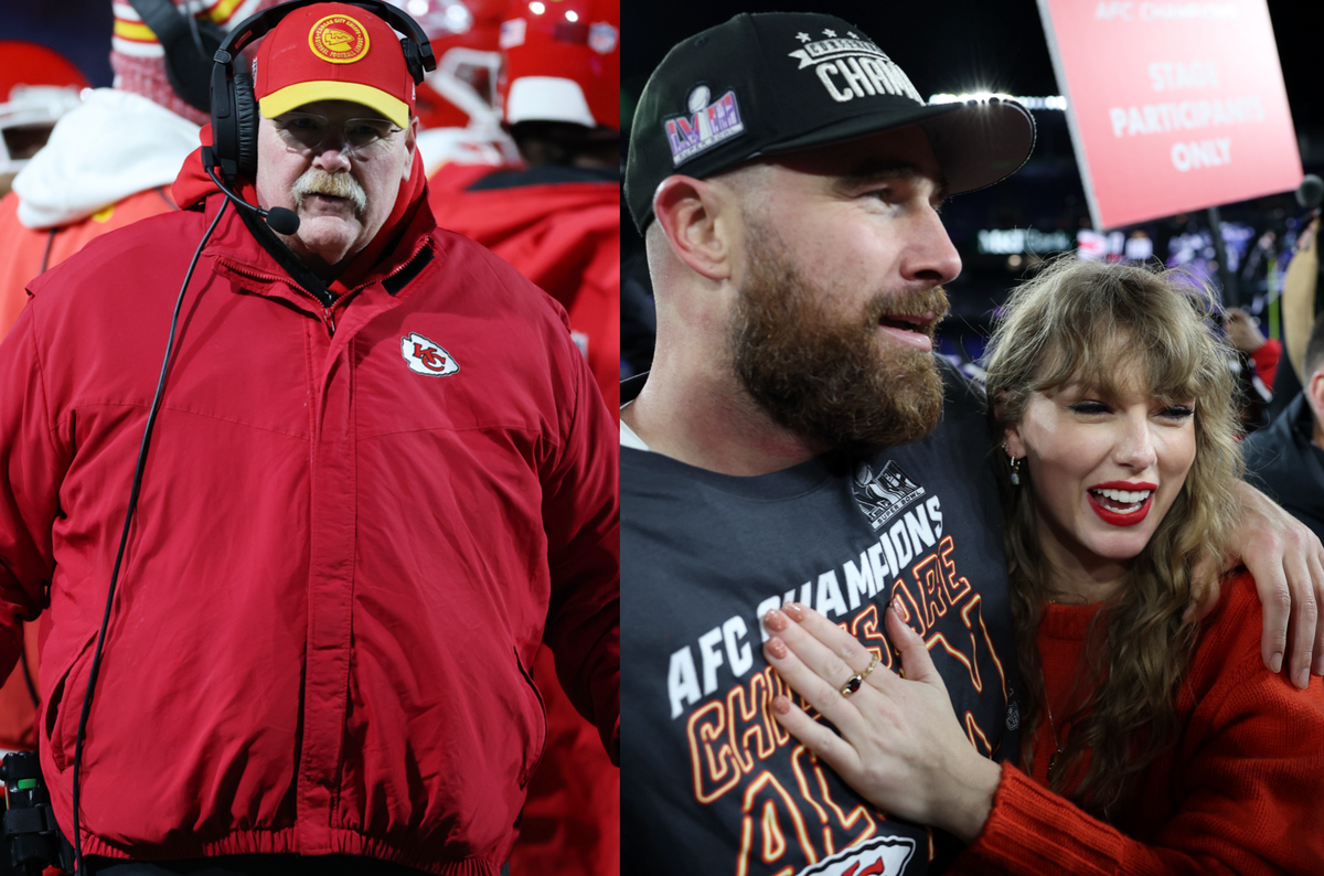 Chiefs coach Andy Reid brags about meeting Taylor Swift before Travis ...