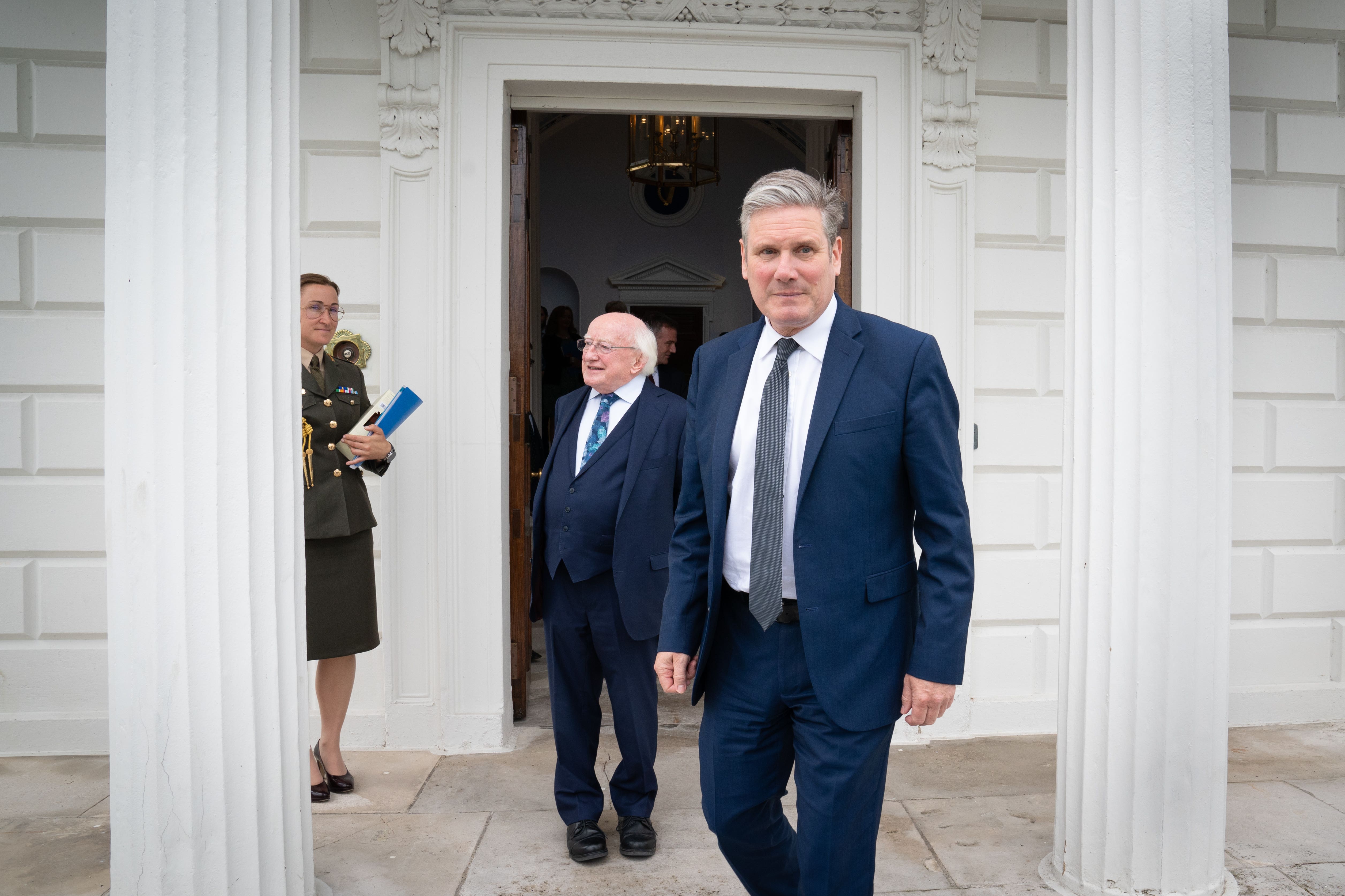 Labour leader Sir Keir Starmer on a visit to Dublin (Stefan Rousseau/PA)