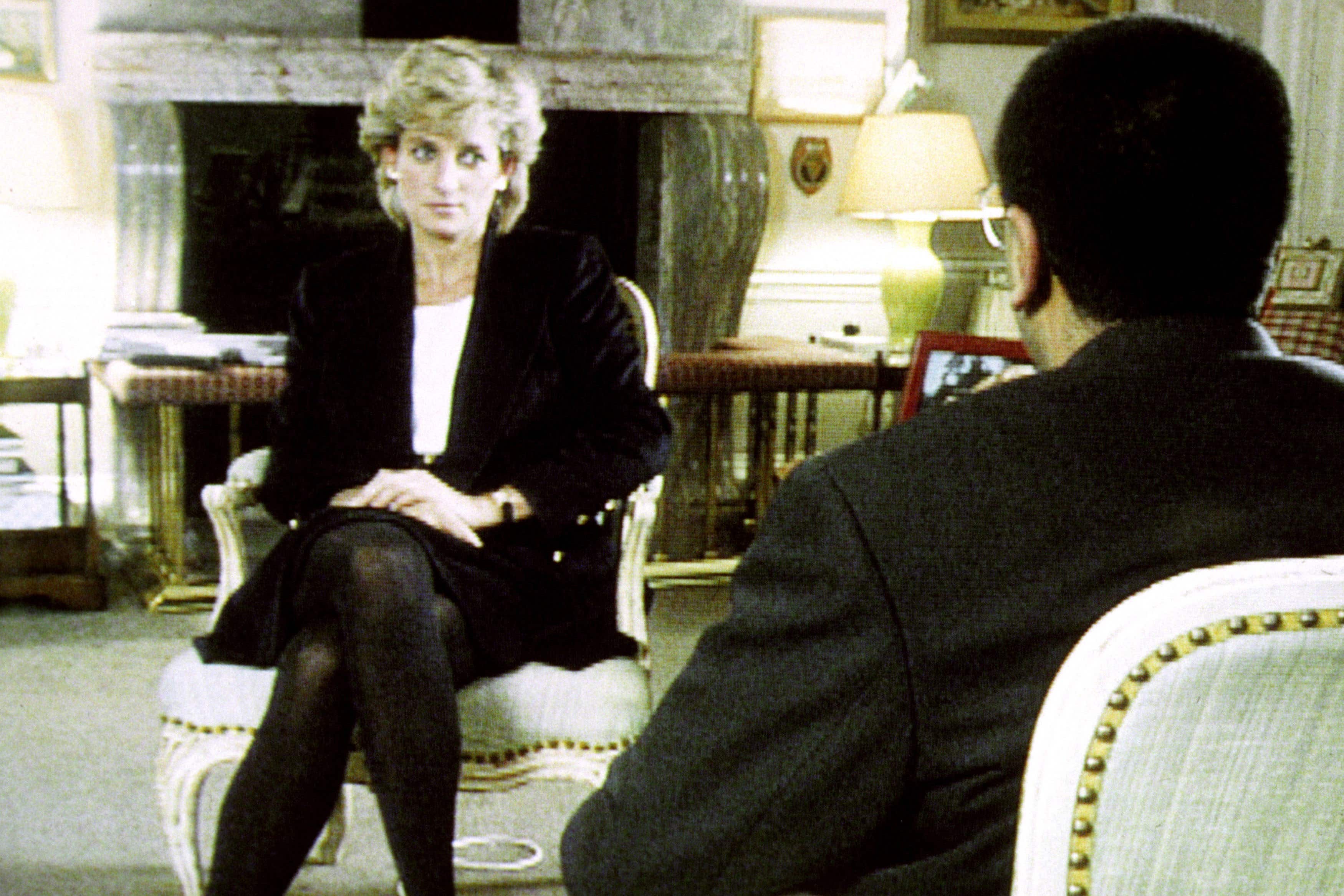 Princess Diana being interviewed by Martin Bashir (BBC/PA)