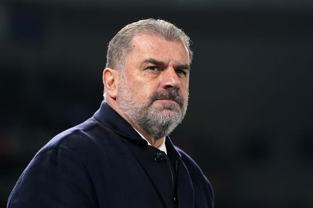 Ange Postecoglou does not envisage Liverpool and Manchester City falling away any time soon (Gareth Fuller/PA)