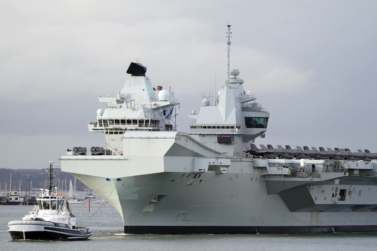 UK could deploy aircraft carrier to Red Sea, suggests minister | The ...