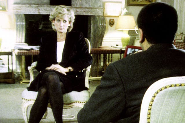<p>Diana, Princess of Wales, during her interview with Martin Bashir for the BBC (BBC, PA)</p>