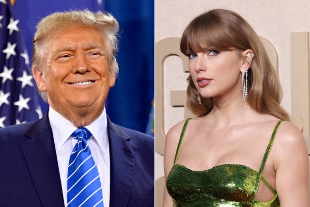 <p>Donald Trump has described Taylor Swift as “unusually beautiful” </p>