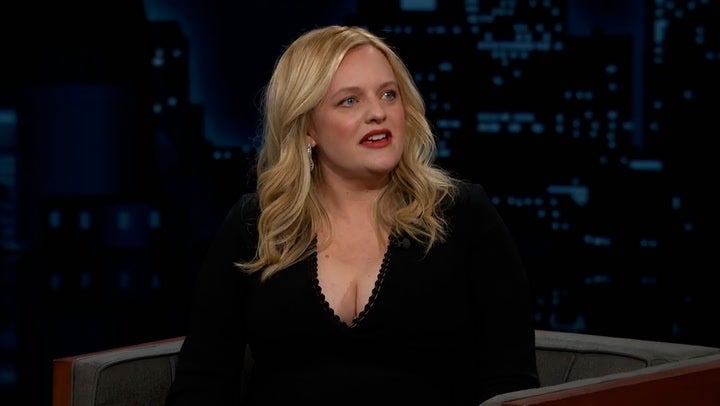 <p>Elisabeth Moss confirms pregnancy during Jimmy Kimmel Live interview.</p>