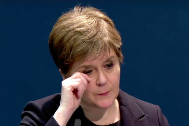 <p>The former first minister of Scotland broke down at one point under questioning during the Covid inquiry in Edinburgh, an uncharacteristic show of emotion </p>