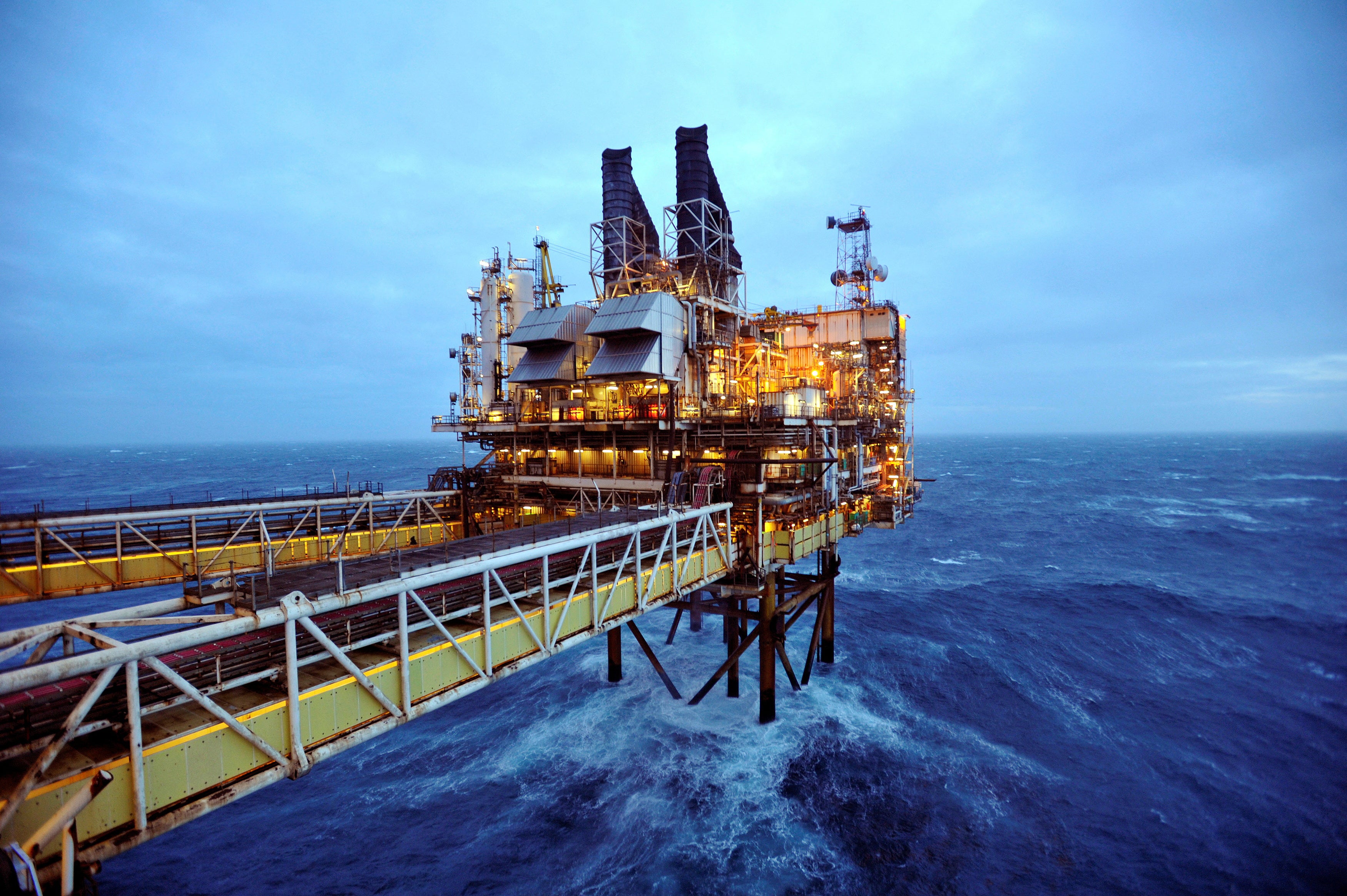 <p>The government is offering fossil fuel giants tax relief on new North Sea projects </p>