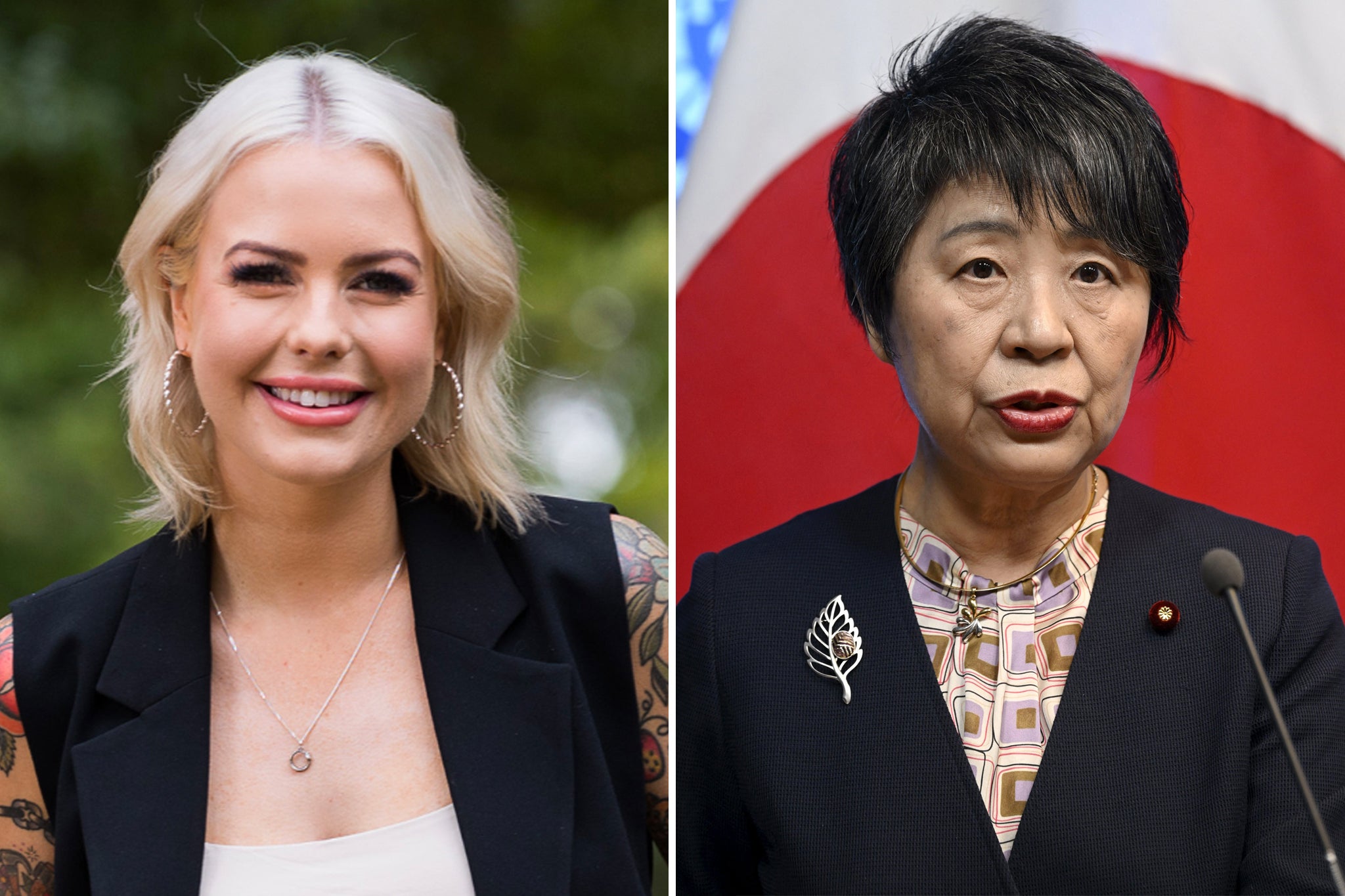 Georgie Purcell (left) and Yoko Kamikawa were both at the centre of sexist rows recently