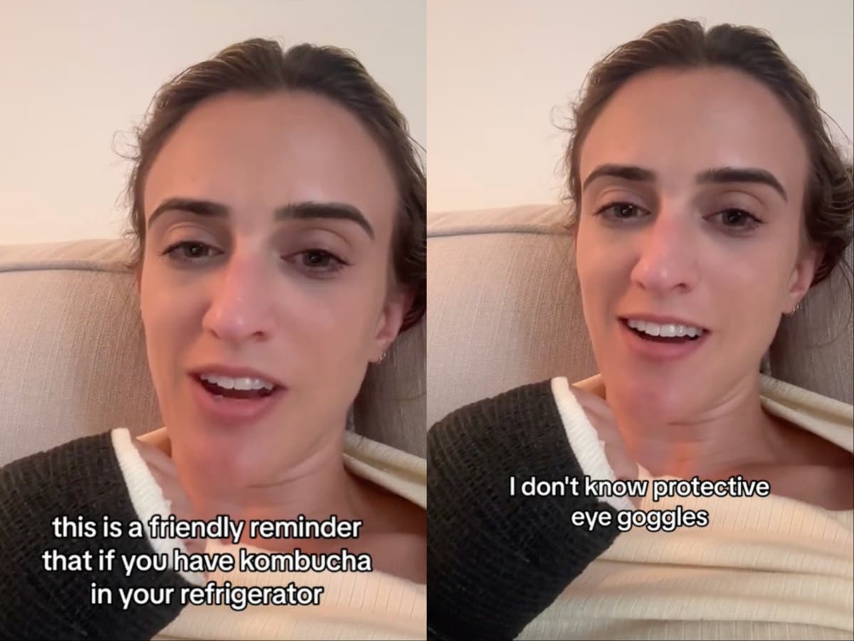 Woman issues warning after getting injured from kombucha explosion