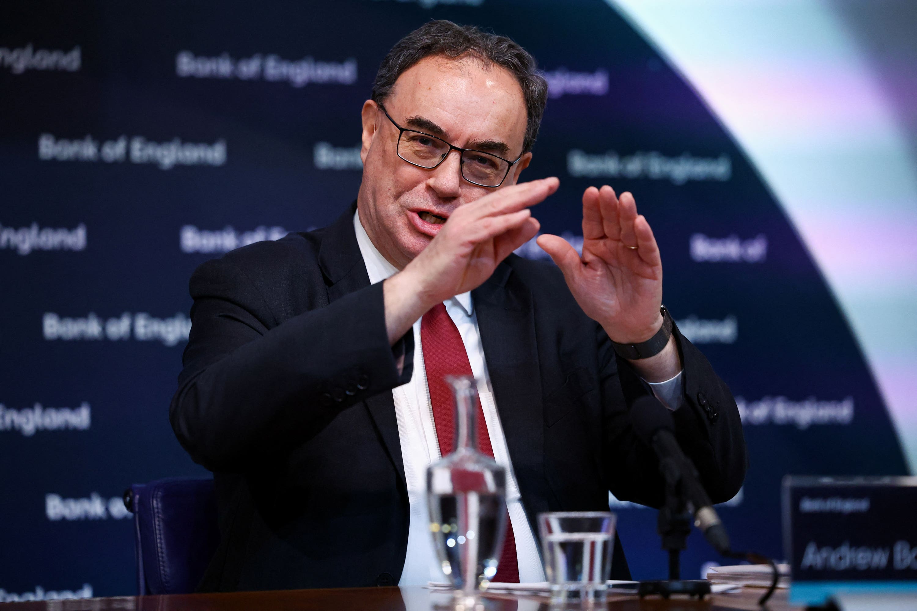 Bank of England governor Andrew Bailey has to try and hit target inflation of 2 per cent