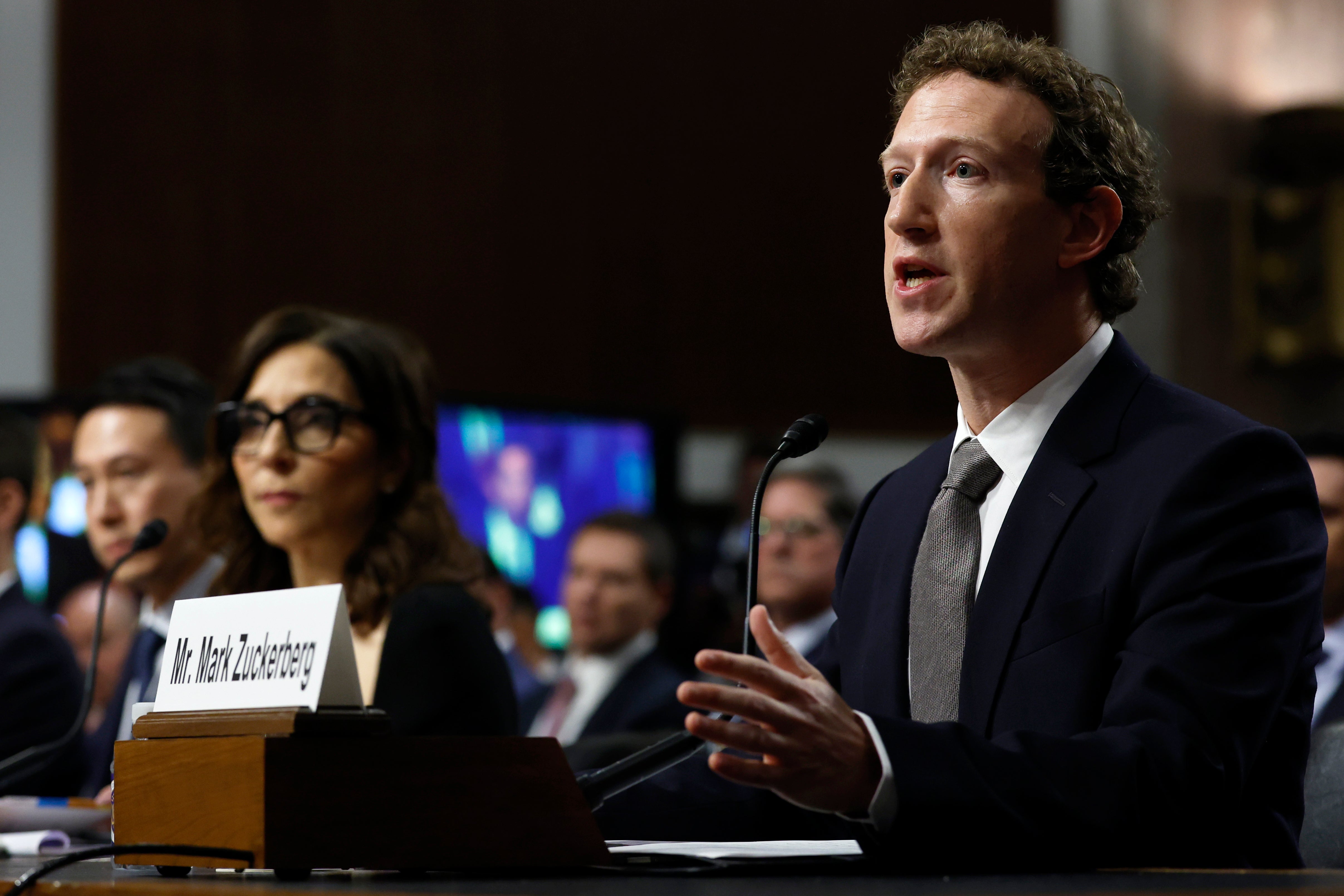 Mark Zuckerberg and Meta were the focus of much of the hearing on Wednesday